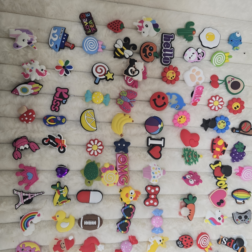 Colorful Kids Shoe & Accessory Charms - Multicolor Fun Pack